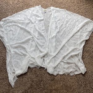 White lace cover up